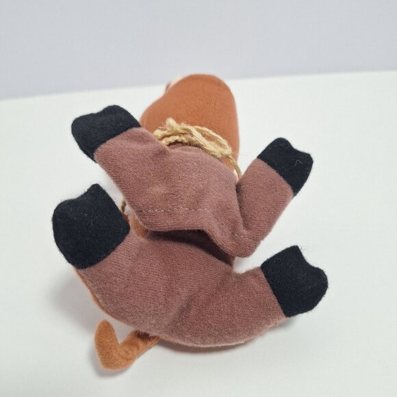 Lion King Pumba Plush Finger Puppet Orange Beaded Collar - Picture 3 of 11